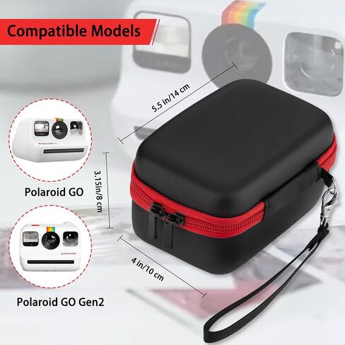 Hard Portable Case Compatible with Polaroid Go 9035 for Generation 2 Instant Print Camera, Film Cameras Storage with Mesh Pocket for Color Films (case only) (Purple) in Saudi Arabia