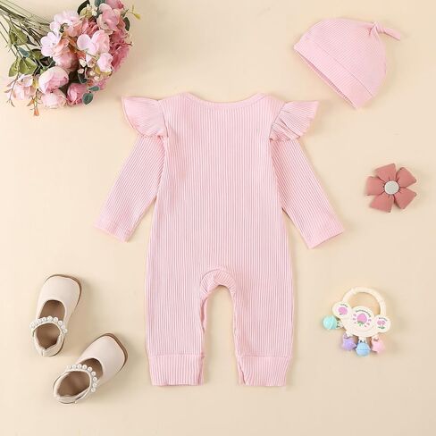 SAYOO First Birthday Outfit Baby Girl Ribbed Ruffle in My One Year Old Era Romper Jumpsuit Birthday Girl 1 Year Old gift in Saudi Arabia