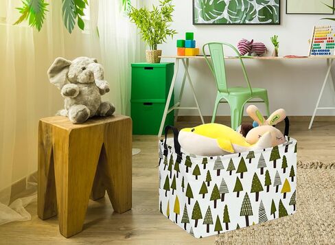 MAIZMZ Girls Basket Empty Gift Basket with Handles,Closet Shelf Storage Organizer Bins Heart Print Girls Nursery hamper Kids Toys Books Box Room Decor in Saudi Arabia
