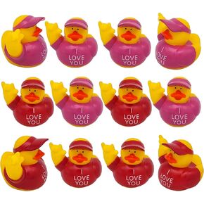 Cool Holiday Rubber Ducks (2") Standard Size. (12 Pack) Cute Duck Bath Tub Pool Toys. (Thanksgiving Rubber Ducks)