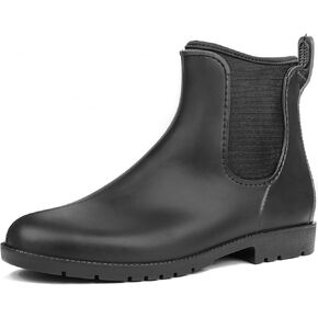 DKSUKO Snow Women's Warm Chelsea Ankle Winter Rain Boots