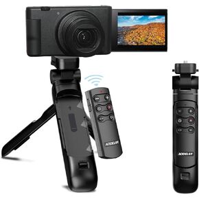 Wireless Camera Remote Control Shooting Grip Tripod - Shutter Release for Sony ZV-1, ZV-E10, A7 III, A6400, A7C, A7R III, A7R IV, A9, RX100 VII, RX0 II - Replaces GP-VPT2BT - for Travel, Vlogging