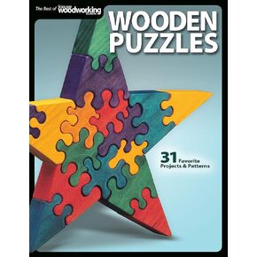Wooden Puzzles: 31 Favorite Projects and Patterns (Fox Chapel Publishing) Includes Interlocking, Freestanding, Travel-Size, Nested Animals, 3D, Layered Marquetry, Cryptex Puzzle Vault, a T-Rex, & More