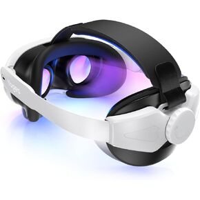 YOGES Head Strap Compatible with Meta Quest 3S & Quest 3, Comfort Head Strap for Elite Strap Replacement for Quest 3 Accessories Adjustable Lightweight VR Headset Strap