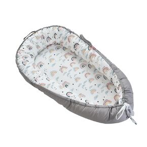 Baby Lounger, Snuggle Nest Baby Lounger, Co Sleeper for Newborn Essentials, 100% Cotton Soft Breathable Baby in Bed, Gift for Baby