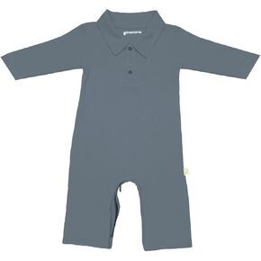 GUNAMUNA Unisex Baby Fleece Collared Jumpsuit, Easy Diaper Change Zipper, Comfortable and Stylish for Toddlers and Infants
