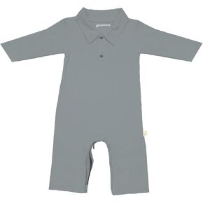 GUNAMUNA Unisex Baby Fleece Collared Jumpsuit, Easy Diaper Change Zipper, Comfortable and Stylish for Toddlers and Infants in Kuwait
