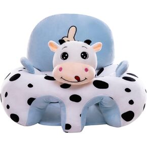 Yuehuam Baby Floor Seat Learn to Sit Lounger Cover, Cute Plush Baby Sofa Cover, Infant Learning Sitting Chair Cover, Toddler Chair Cover for Sitting Up (Only Cover, No Filling)