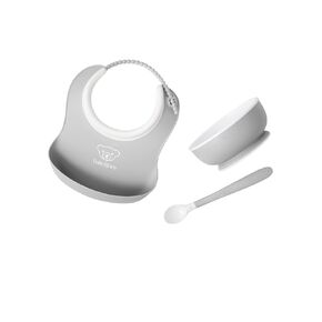 BabyBjörn Baby Feeding Set, 3 pcs, Gray