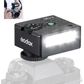Godox IM30 Camera Flash, Mini Flash Speedlite, GN15 with 7 Levels Flash Power, CCT 6000K±200K with S1/S2 Optical Control for Fuji/Sony/Nikon/Canon/Olympus Camera