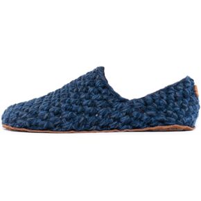 Midnight Blue Bamboo Wool Slippers for Men and Women Size XS - 3XL
