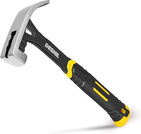 16OZ Claw Hammer with Fiberglass Handle, Drop Forged Claw Hammer, All Purpose Hammer, Smooth Face, Shock-Absorbing Grip in Kuwait