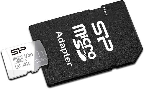 Silicon Power 1TB Superior Micro SDXC UHS-I (U3) 4K A2,High Speed MicroSD Card with Adapter SU001TBSTXDA2V20AC in Saudi Arabia