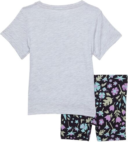 Converse Baby Girl's Elongated Tee & Biker Set (Toddler) in Saudi Arabia