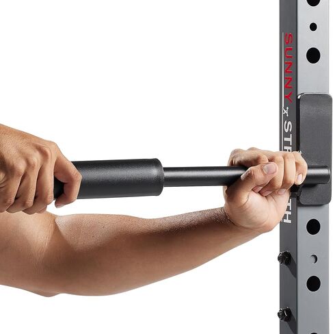 Sunny & Health Fitness LAT Pulldown Bar Attachment for Pulley Cable Machine, Back, Bicep Curl, Tricep Press Down, Rowing Exercises for Gym, Strength Workout, Muscle Building Accessory - SF-XFA011 in Kuwait