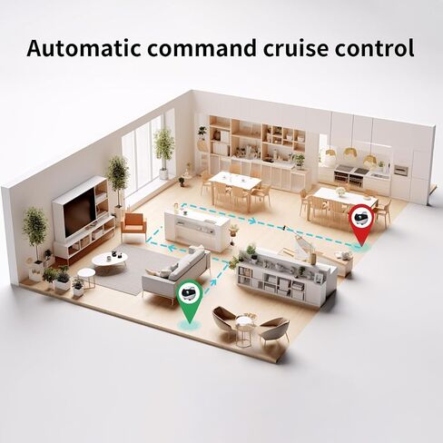 Rocon Ebo AIR Pet Robot Camera, 2 Way Talk, Night Vision, App Remote Control, Indoor Security Camera, Movable Cam for Dog/Cat/Baby, SD Card in Saudi Arabia