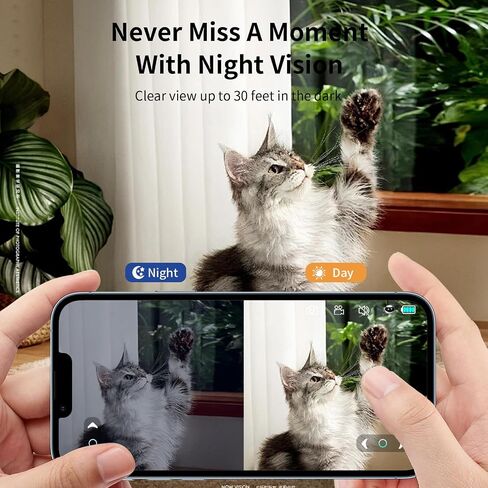 Rocon Ebo AIR Pet Robot Camera, 2 Way Talk, Night Vision, App Remote Control, Indoor Security Camera, Movable Cam for Dog/Cat/Baby, SD Card in Saudi Arabia