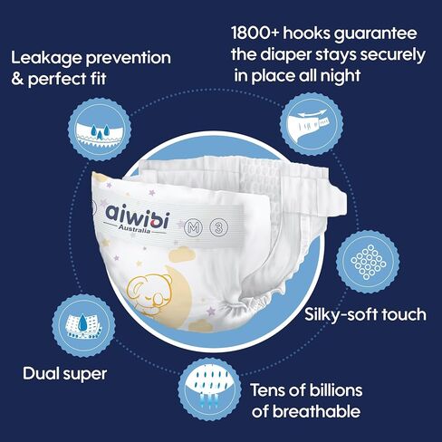 Ultimate Comfort Size 5 Overnight Diapers, Disposable Baby Diapers, (26-37 lbs) 84 Count, Super Absorbent Night Time Protection in Saudi Arabia