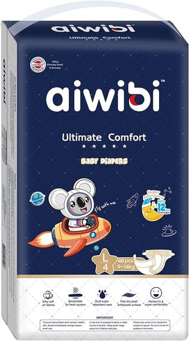 Ultimate Comfort Size 5 Overnight Diapers, Disposable Baby Diapers, (26-37 lbs) 84 Count, Super Absorbent Night Time Protection in Saudi Arabia