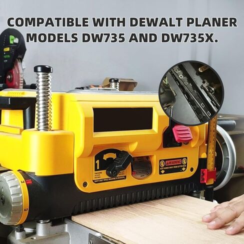 DW735 أداة النجارة رأس قطع حلزوني رأس قاطع حلزوني لـ 13 بوصة Dewalt DW735 DW735X Planer مع شفرة احتياطية 4، مفتاح ربط 1، 5 هيليكس، محمل 6202/6204 in Saudi Arabia
