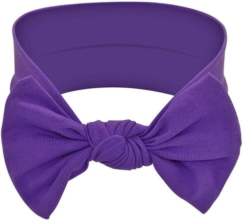 Baby Girl Headbands 0–6 Months – Newborn Infant Soft Cotton Handmade Bow Headband, Stretchy No Mark Baby Hair Accessories (Soft White, 0-6 Month) in Saudi Arabia