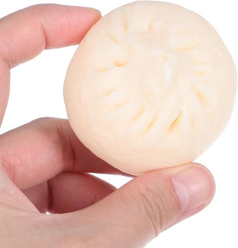 5 قطع من الزلابية الاصطناعية المزيفة على البخار المحشوة على البخار محاكاة نموذج الطعام الصيني النابض بالحياة للمنزل والمطبخ وعرض الديكور in Kuwait