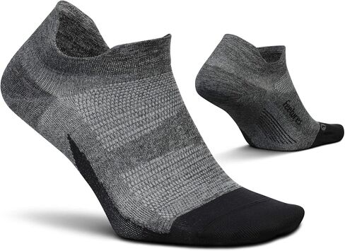 Feetures Elite Ultra Light Cushion Ankle Socks - Sport Sock with Targeted Compression - Blue Burst, M (1 Pair) in Saudi Arabia