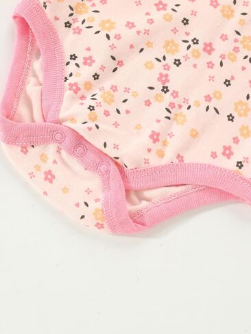 5pcs Newborn Infant Toddler Rompers Unisex Funny Letter Print Cute Bodysuits in Saudi Arabia