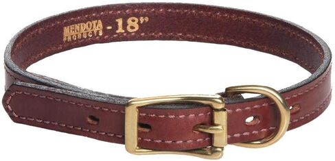 Mendota Pet Leather Hunt Collar - Dog Collar - Made in The USA in Saudi Arabia