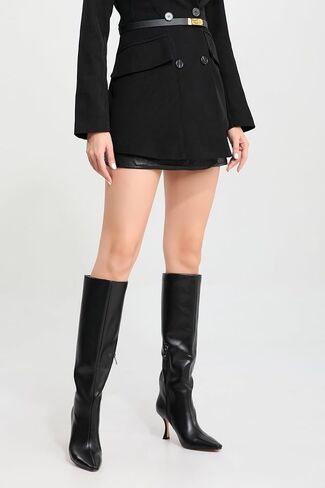 iiimmu Knee High Boots for Women Pointed Toe 3.5 IN Stiletto Heel Women Boots Zipper Knee High Boots Dress Fashion Trendy Sexy High Heel Boots in Saudi Arabia