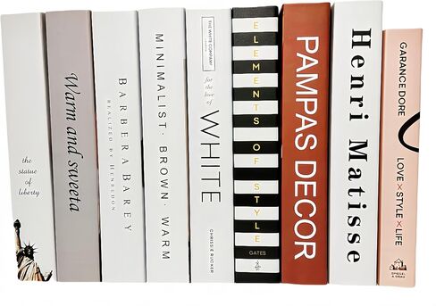 Decorative Books | Ediactcyl 9 Pack Decor Books for Coffee Table | Faux Books for Decoration | Fake Books for Bookshelf for Home Display in Saudi Arabia