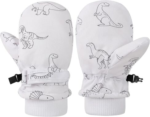 ENBAOHUI Baby Waterproof Mittens Threaded waterproof Mitten Fleece Lined Glove Kids Snow Ski Mitten for Boys Girls 6Months-5T in Saudi Arabia