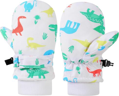 ENBAOHUI Baby Waterproof Mittens Threaded waterproof Mitten Fleece Lined Glove Kids Snow Ski Mitten for Boys Girls 6Months-5T in Saudi Arabia