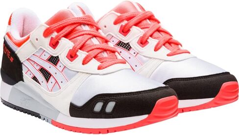 حذاء ASICS Gel-Lyte III OG للسيدات، 7.5، أبيض/مرجاني فلاش in Kuwait