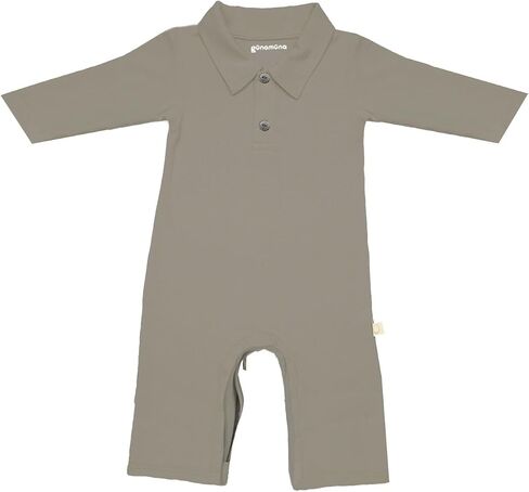 GUNAMUNA Unisex Baby Fleece Collared Jumpsuit, Easy Diaper Change Zipper, Comfortable and Stylish for Toddlers and Infants in Saudi Arabia