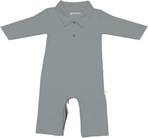 GUNAMUNA Unisex Baby Fleece Collared Jumpsuit, Easy Diaper Change Zipper, Comfortable and Stylish for Toddlers and Infants in Kuwait