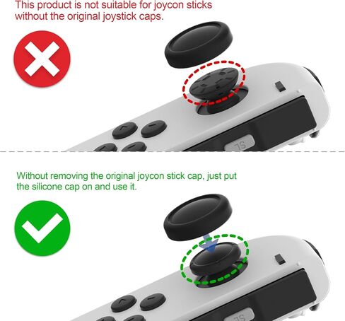 قبعات عصا التحكم PlayVital Penguin لجهاز Nintendo Switch، وأغطية عصا التحكم لجهاز Switch Lite، وغطاء تناظري لجهاز Switch OLED Joycon Thumb Grip Caps for Switch & Switch Lite & Switch OLED - بنفسجي فاتح in Saudi Arabia