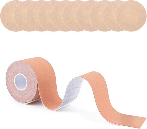 Boobtape for Breast Lift, Trans Tape, Shape, and Flaunt Your Body with MyMegan Boob Tape, 3in XXL Breast Tape - The Ultimate Breast Lift Solution with Reusable Nipple Covers and Free Pasties! in Saudi Arabia