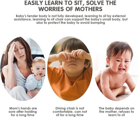 Yuehuam Baby Floor Seat Learn to Sit Lounger Cover, Cute Plush Baby Sofa Cover, Infant Learning Sitting Chair Cover, Toddler Chair Cover for Sitting Up (Only Cover, No Filling) in Saudi Arabia
