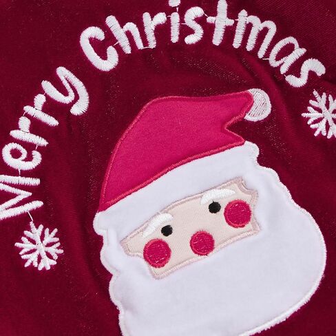 Infant Baby Girls Christmas Clothes Santa Claus Velvet Romper Top Bell Pants Fur Hat Winter Outfits in Saudi Arabia