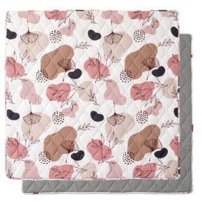 Bunnikins & Clover Baby Play Mat for Floor, 71" x 59" Thicken Soft Baby Play Mat, Foldable and Non Slip One-Piece Crawling Mat, Machine Washable Foam Play Mat for Baby, Toddlers Infants, Tummy Time