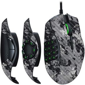 MightySkins Carbon Fiber Skin for Razer Naga Trinity - Viper Urban | Protective, Durable Textured Carbon Fiber Finish | Easy to Apply, Remove, and Change Styles | Made in The USA