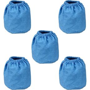 5 Pcak VRC2 Shop Vac Cloth Filter for Vacmaster 1.5 to 3.2 Gallon Wet/Dry Vacuum, Compatible with Armor