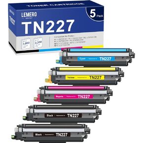 TN229XL TN229 Toner Cartridges Compatible Replacement for Brother TN229XL TN229 High Yield Toner for HL-L3280CDW MFC-L3720CDW MFC-L3780CDW HL-L3300CDW Printer, TN229XLBK/C/M/Y 4 Pack