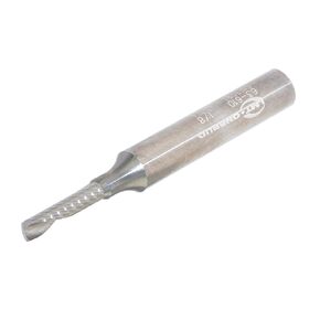 LMT Onsrud 63-610 Solid Carbide Upcut Spiral O Flute Cutting Tool, Inch, Uncoated (Bright) Finish, 22 Degree Helix, 1 Flute, 2.0000" Overall Length, 0.1250" Cutting Diameter, 0.2500" Shank Diameter