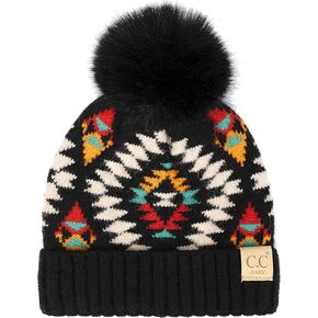 Funky Junque Exclusives Baby Infant Beanie Knit Warm Winter Pom Pom Skull Cap Hat