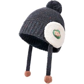Baby Winter Hat for Toddler Boys Girls, Earflap Knit Hat for Baby Girls Boys