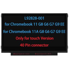 11.6" Screen Replacement for HP Chromebook 11 G3 G4 G4 EE G5 G6 G7 G9 EE 11A G8 EE, ProBook 11 G2, Stream 11 Pro G3 Series LCD LED Display Panel WXGA HD 30 Pin EDP Side Brackets Non Touch