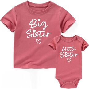 Big Sister Little Sister Matching Outfits Toddler And Baby Clothes Sister Shirt
