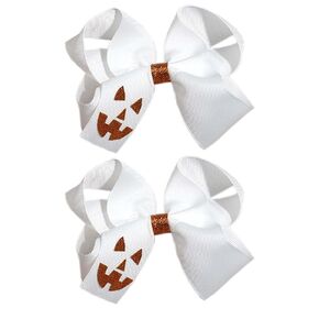 Girls Halloween Pumpkin Hair Clip Hair Bow Hairpin Halloween Hair Accessories for Women Toddler Kids WJR39 (Brown Turkey)